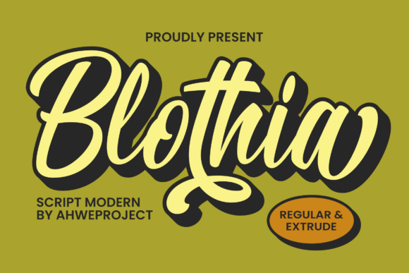 Blothia: The Dynamic Brush Script for Bold Designs