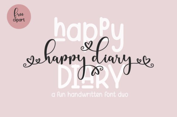 Happy Diary: Elevating Modern Design with a Chic Duo Font