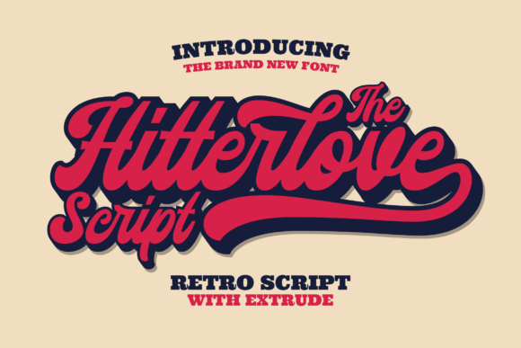 Hitterlove: The Bold Retro Script for Modern Branding