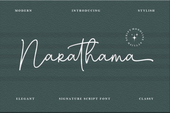 Narathama: Elevate Your Brand with a Modern Feminine Script