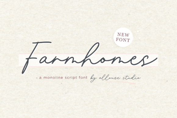 Why Farmhomes is the Monoline Script Font Your Brand Needs