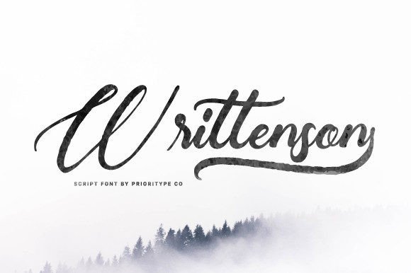 Writtenson: A Coarse Script for Bold Designs